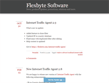 Tablet Screenshot of blog.flexbyte.com